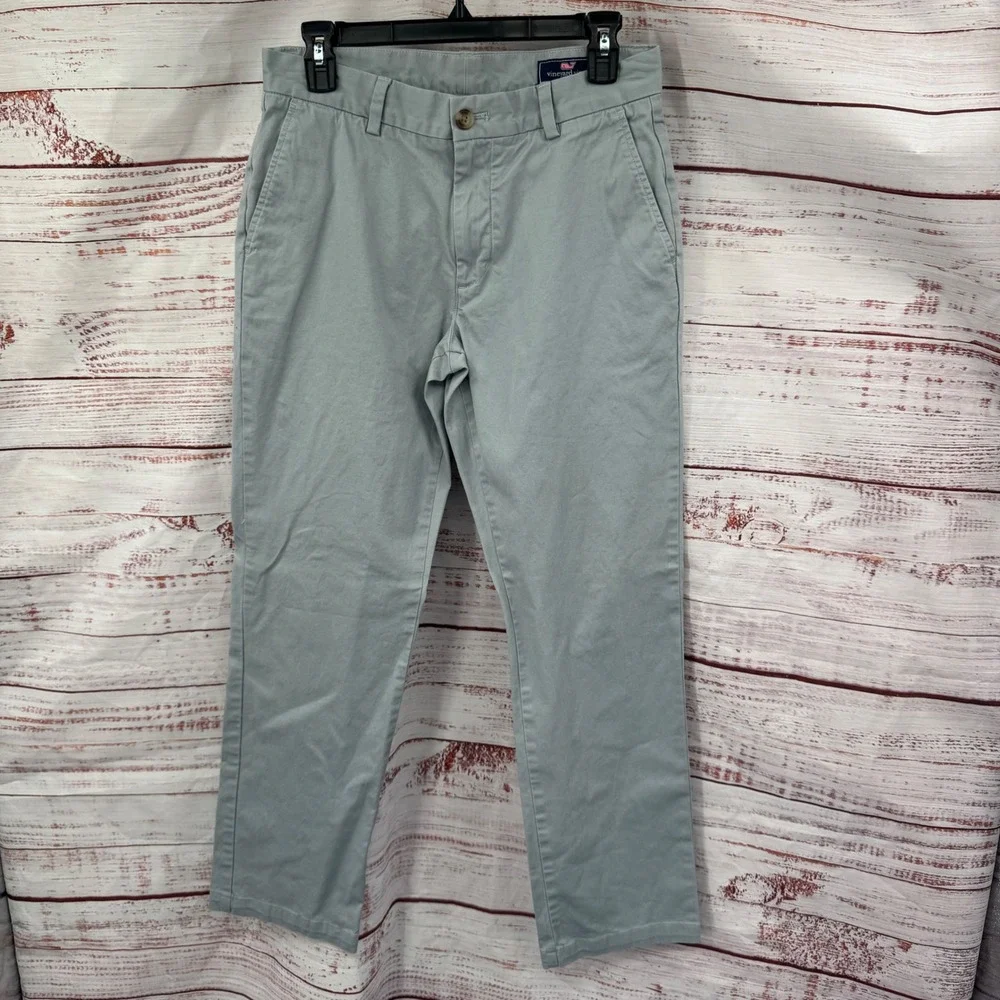 Vineyard Vines Pants Mens 30x32 Chinos Light Blue Straight Fit‎ Casual
